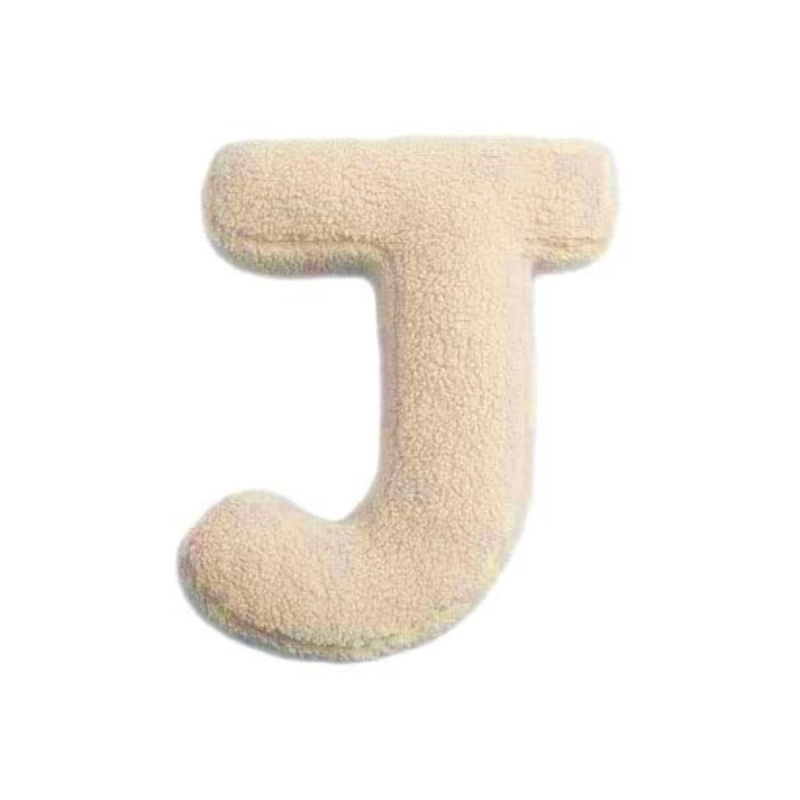 Mealini plyšové písmeno J krémové - 1 kus