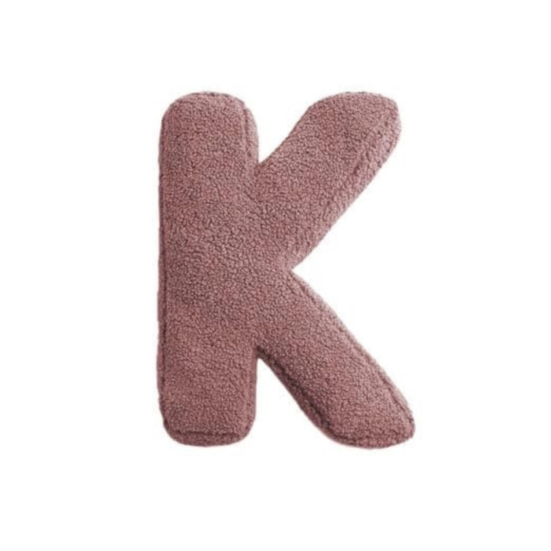 Mealini plyšové písmeno K růžové - 1 kus