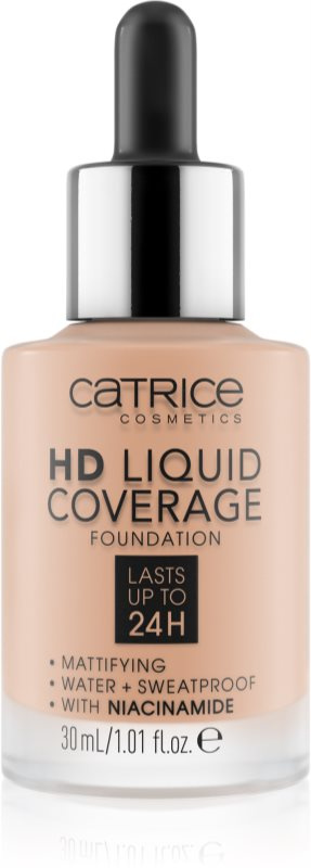 Catrice HD Liquid Coverage make-up odstín 020 Rose Beige 30 ml