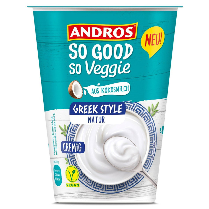 Andros So Good So Veggie Veganský dezert řeckého typu z kokosového nápoje