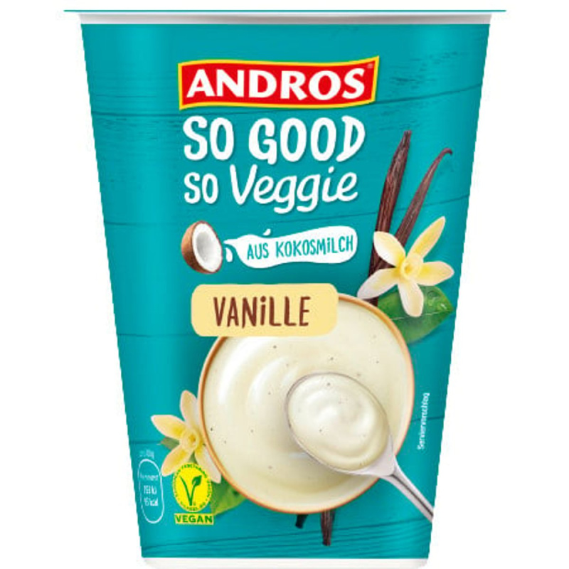 Andros So Good So Veggie Veganský dezert vanilka z kokosového nápoje