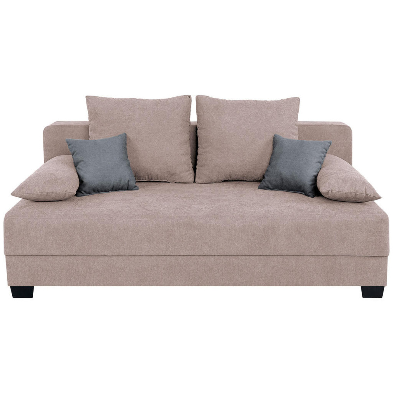 P & B BOXSPRINGOVÁ POHOVKA, textil, kompozitní dřevo, růžová