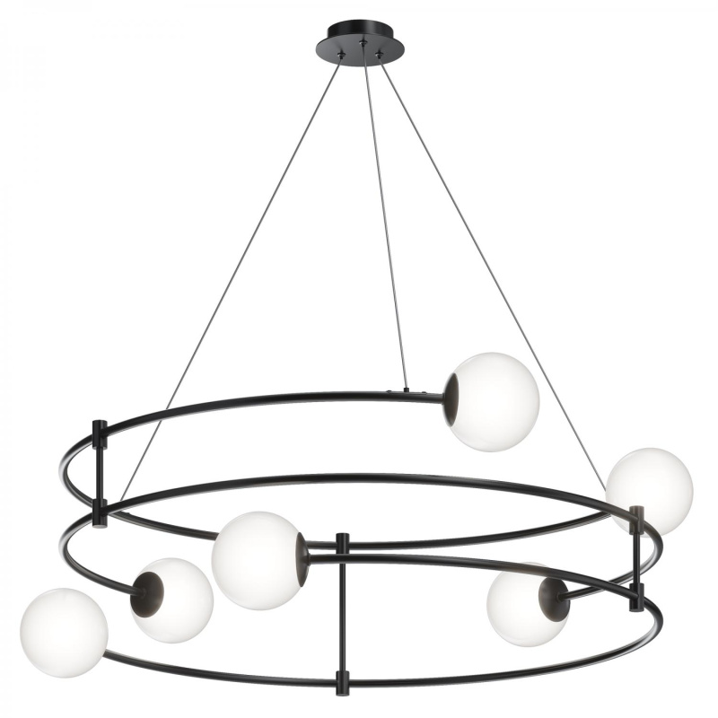 Maytoni Závěsné svítidlo BALANCE, 6xG9, Ø 81,2 cm Barva: Černá