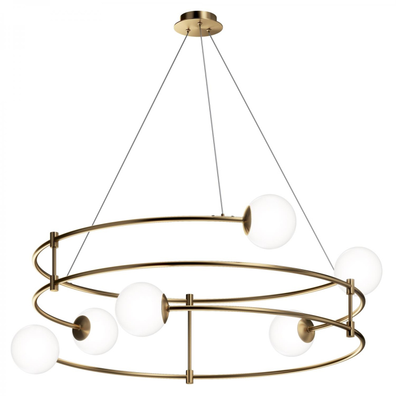Maytoni Závěsné svítidlo BALANCE, 6xG9, Ø 81,2 cm Barva: Zlatá