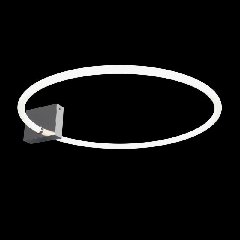 Maytoni Designové stropní LED svítidlo ANILLO, 25W, v. 12 cm, 3000K Barva: Chrom
