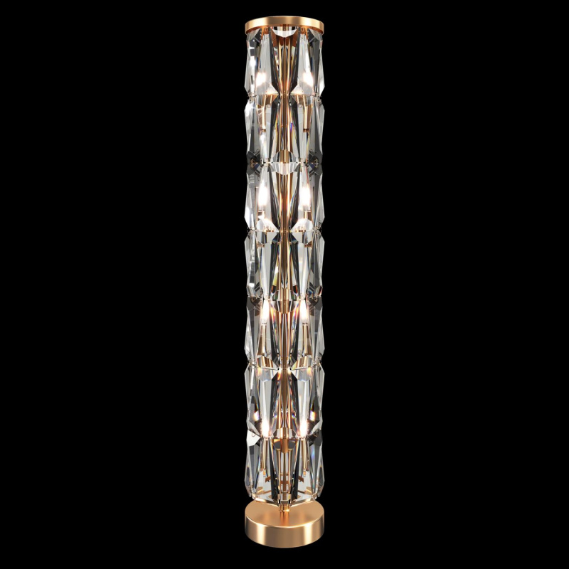 Maytoni Luxusní stojací lampa PUNTES, 60W, v. 126,5 cm, 8xE14 Barva: Zlatá