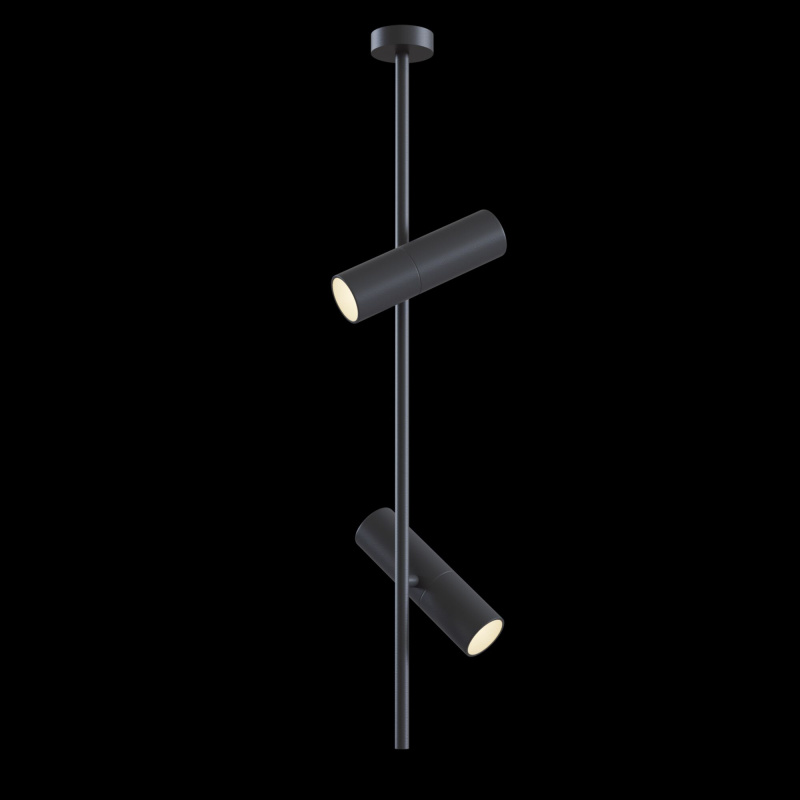Maytoni Moderní stropní svítidlo ELTI, 50W, d. 77 cm, 2XGU10 Barva: Černá