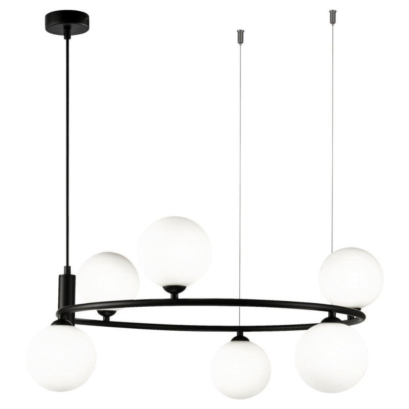 Maytoni Závěsné svítidlo RING, 6xG9, Ø 58 cm Barva: Černá