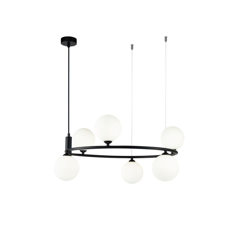 Maytoni Závěsné svítidlo RING, 6xG9, Ø 58 cm Barva: Černá