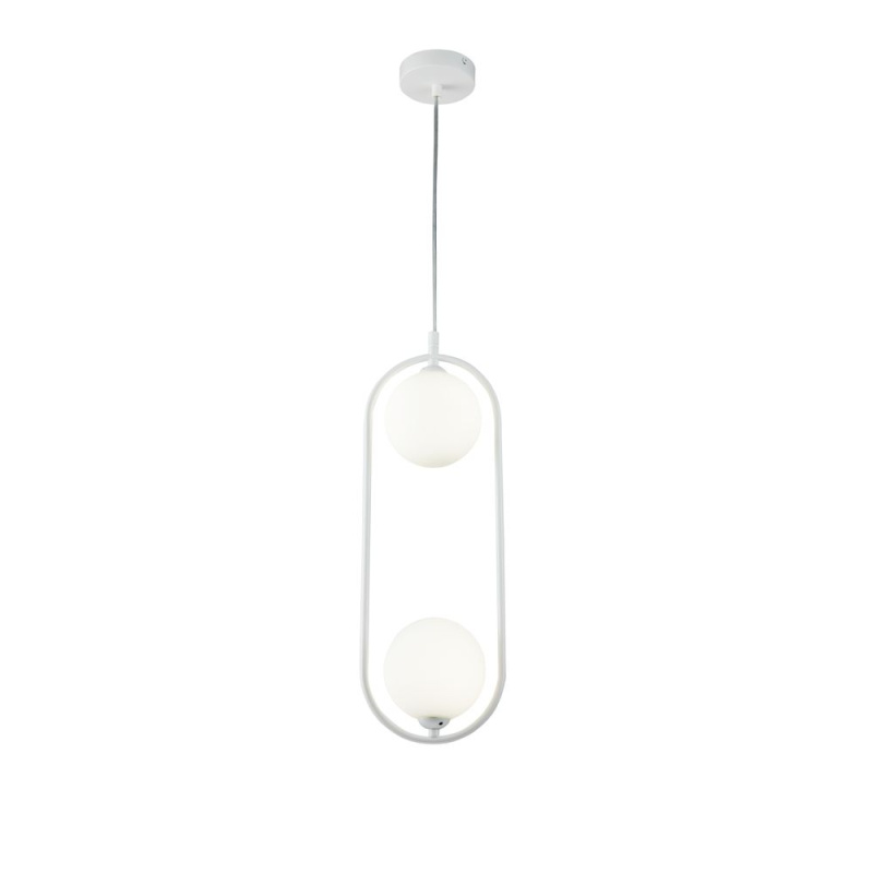 Maytoni Závěsné svítidlo RING, 2xG9, Ø 12 cm Barva: Bílá