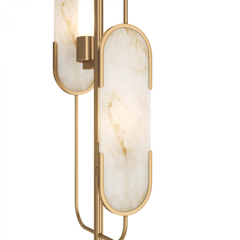 Maytoni Luxusní stojací lampa MARMO, 40W, v. 161,5 cm, 2xG9