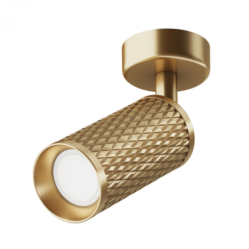Maytoni Designové stropní svítidlo FOCUS DESIGN, 10W, d. 13 cm, 1xGU10 Barva: Zlatá