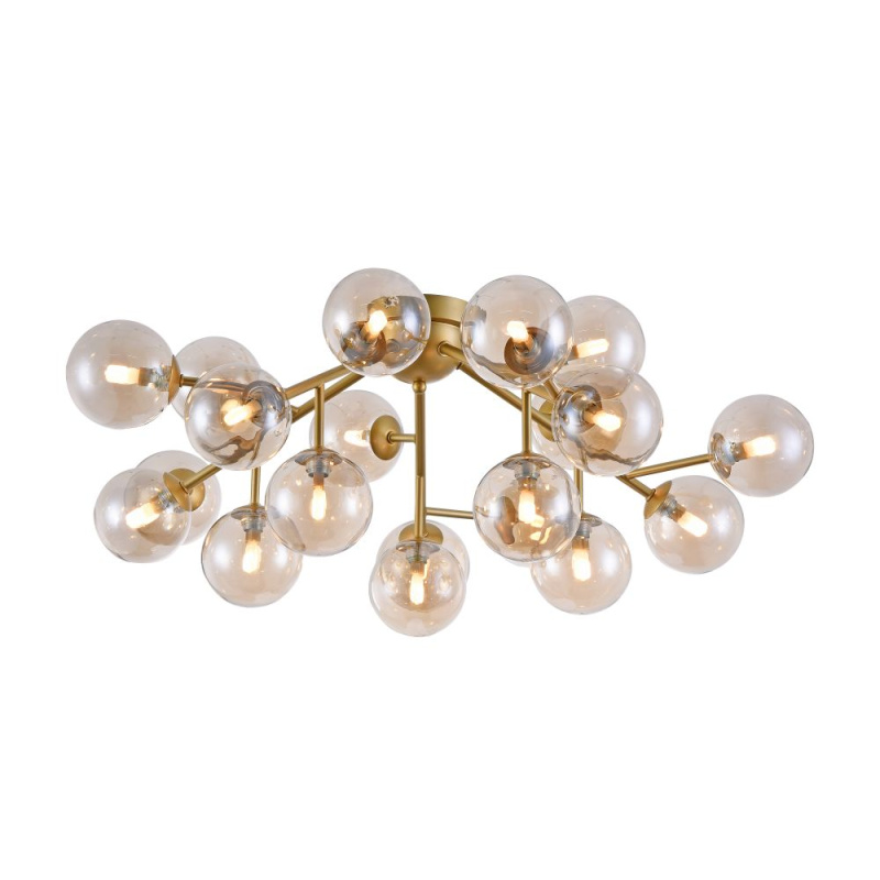 Maytoni Luxusní stropní svítidlo DALLAS, 28W, v. 22,5 cm, 20xG9 Barva: Zlatá