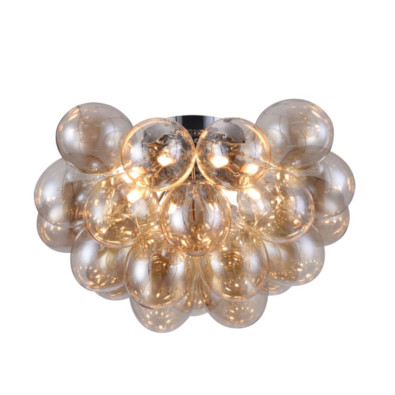 Maytoni Luxusní stropní svítidlo BALBO, 28W, ⌀ 50 cm, 8xG9 Barva: Zlatá