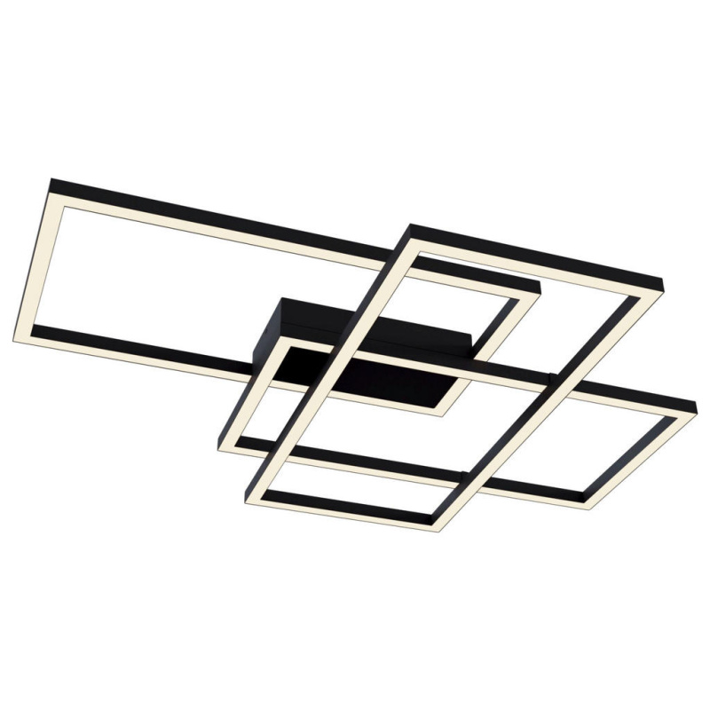 Maytoni Moderní stropní LED svítidlo LINE, 80W, d. 78 cm, 3000K Barva: Černá