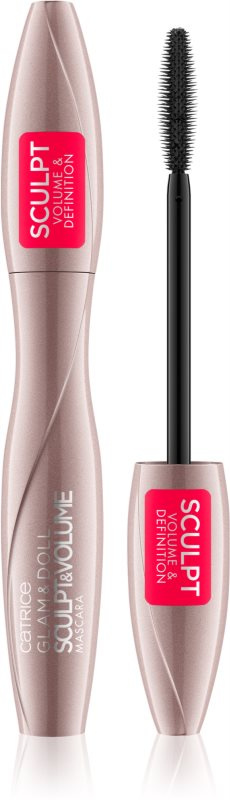 Catrice Glam & Doll Sculpt & Volume řasenka pro objem a definici řas odstín 010 Black 9,5 ml
