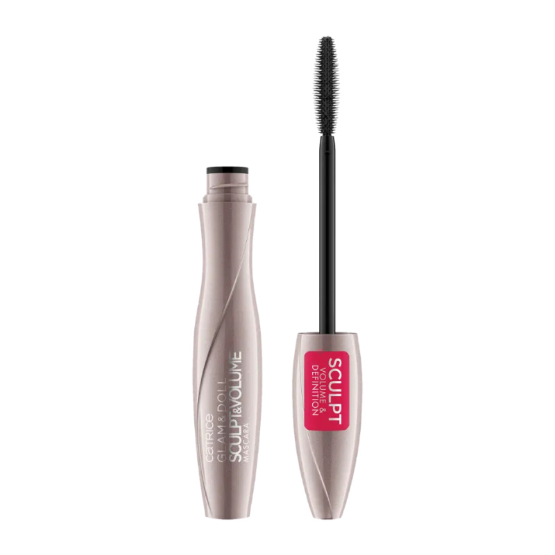 Catrice Glam & Doll Sculpt & Volume řasenka pro objem a definici řas odstín 010 Black 9,5 ml