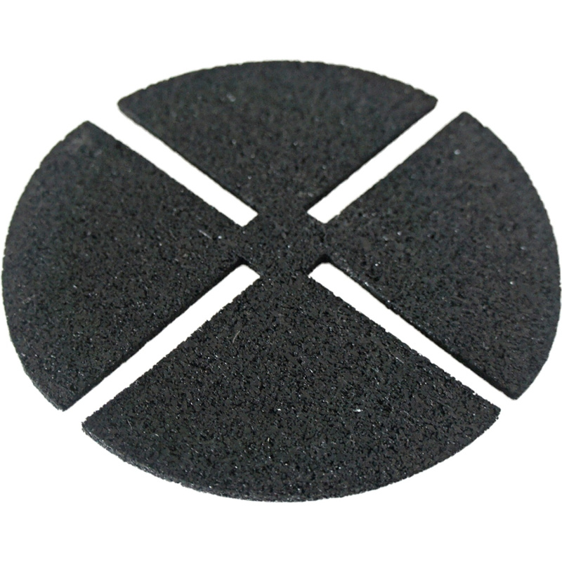 GS Terrassen Gumová podložka pod nastav.terče, protiskluz. 25 ks pr. 130 x 3 mm