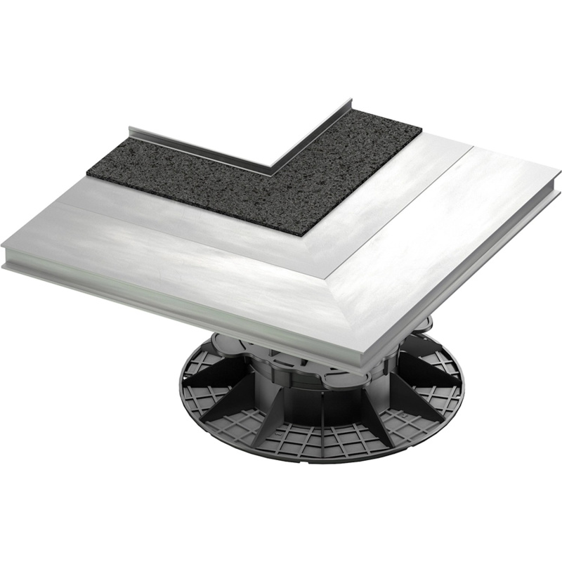 GS Terrassen Montážní klip, alu hrana, vnitřní roh, pokládka desek s terči 1 ks