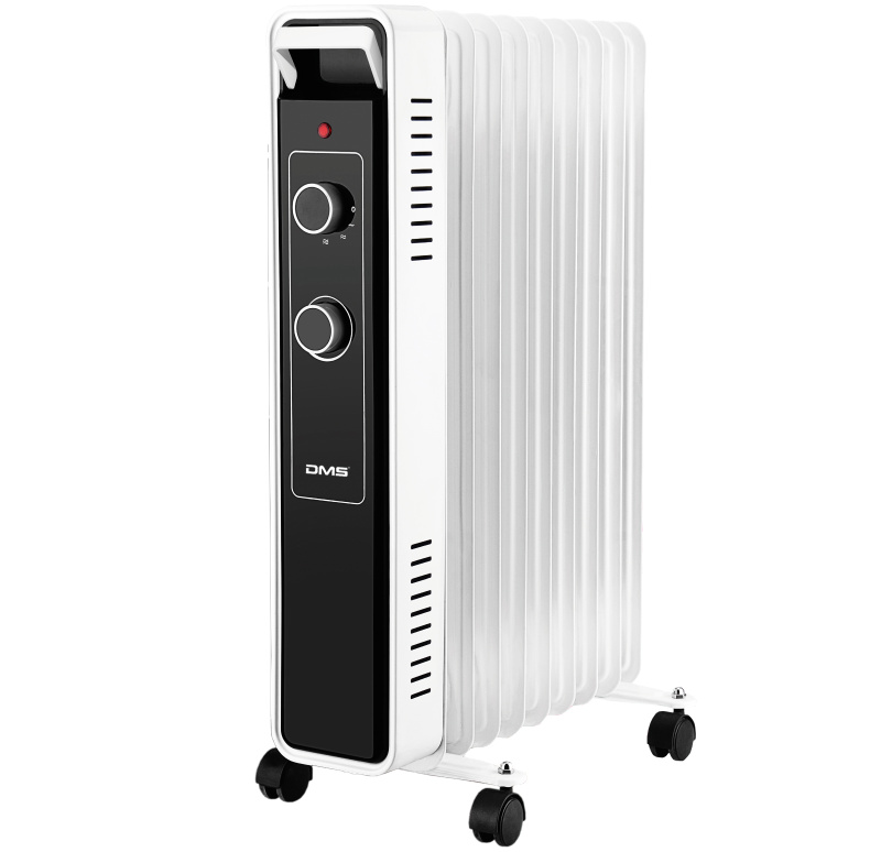 Olejový radiátor DMS Germany OR-1500 / 600 W / 900 W / 1500 W / 9 topných těles / bílá Varianta: ivi0