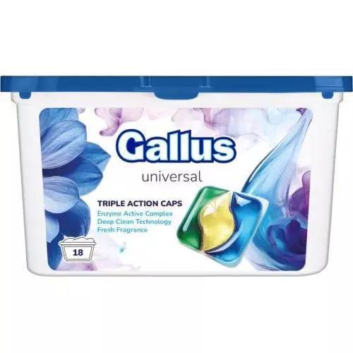Gallus prací kapsle 18ks 3v1 Universal