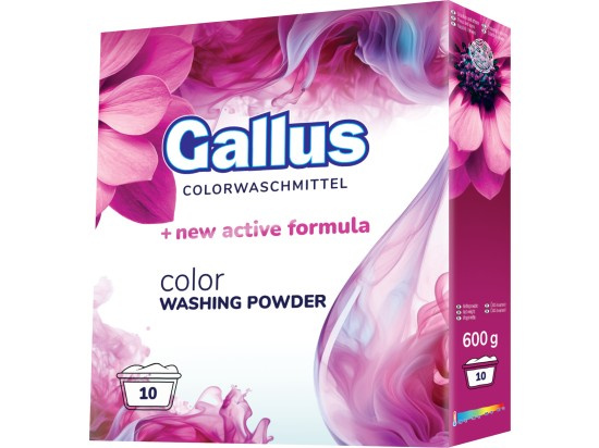 GALLUS Prací prášek BOX na barevné prádlo 10 PD