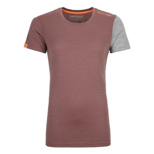 Ortovox W's 185 Rock n Wool Short Sleeve blush blend, vel. S