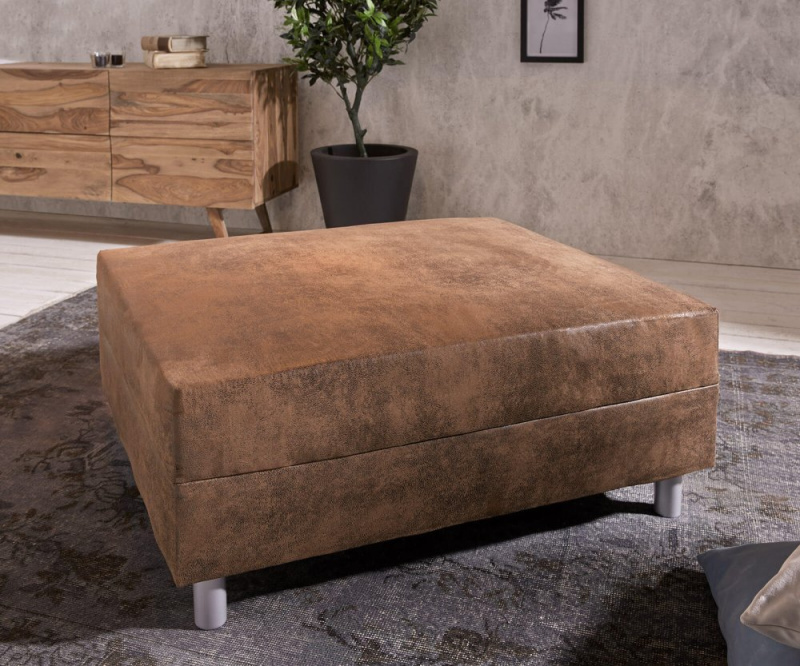 Taburet Clovis Š98 x H83 hnědá modul vintage