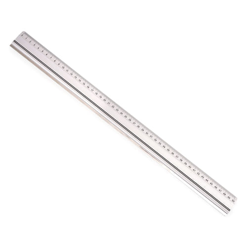 Kovové pravítko s řezací lištou 50 cm