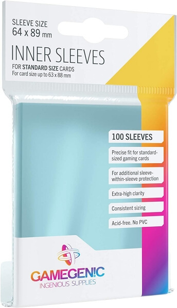 Game Genic Inner Sleeves 100 ks Čirá