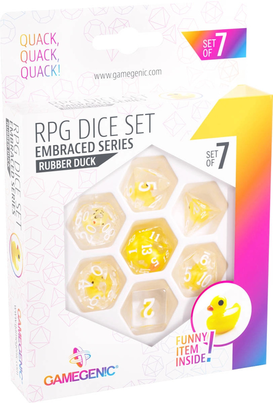 Gamegenic RPG sada herních kostek Embraced series Rubber duck