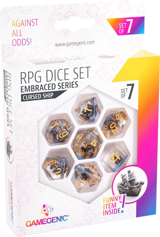 Gamegenic: Embraced Series Cursed Ship RPG Dice Set 7pcs Multicolor