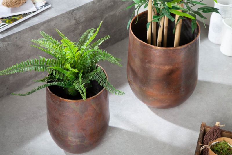 INVICTA INTERIOR Květinová Sada 2 Velkých Měděných/ 40905