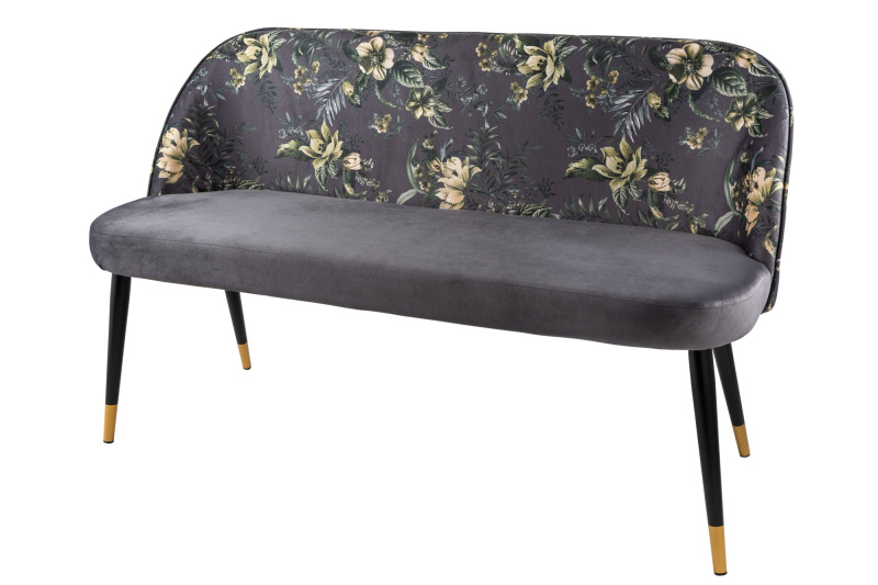 INVICTA INTERIOR Designová lavice butiková šedá