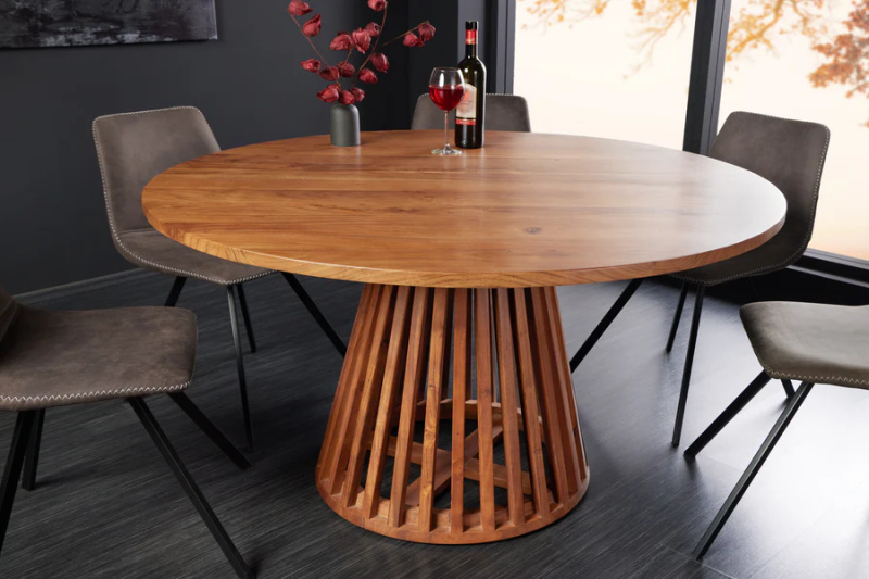 Jídelní stůl MAISON JADE 130cm kulaté akáciové dřevo