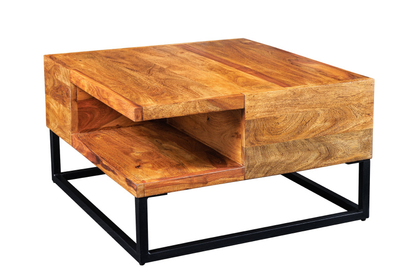 INVICTA INTERIOR Konferenční stolek NATURA BLOCK 60cm sheesham