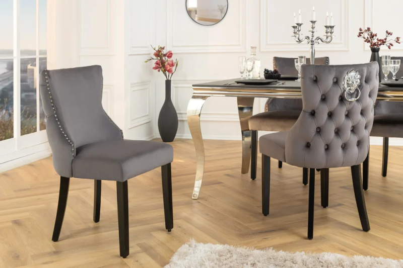 Chesterfield jídelní židle 2 ks FRIXON Dekorhome