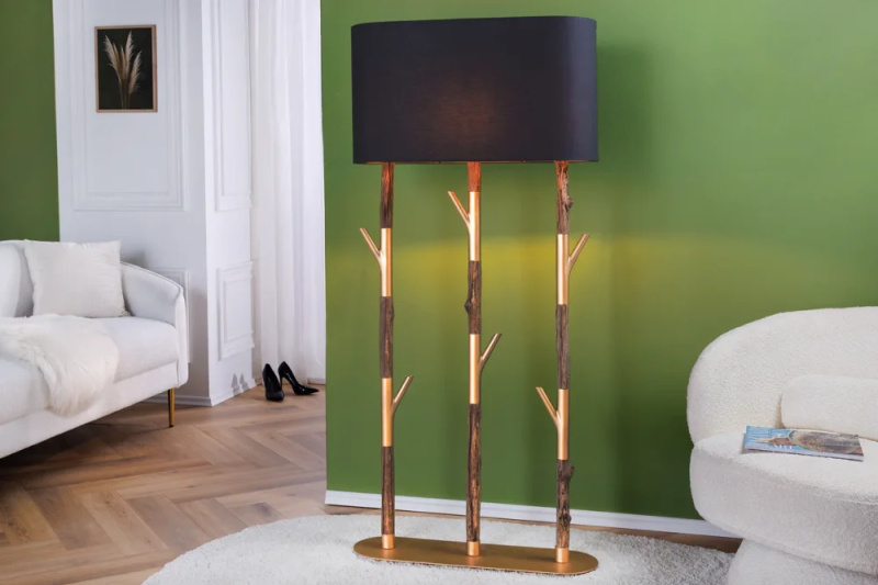 Stojací lampa BADEBE Dekorhome