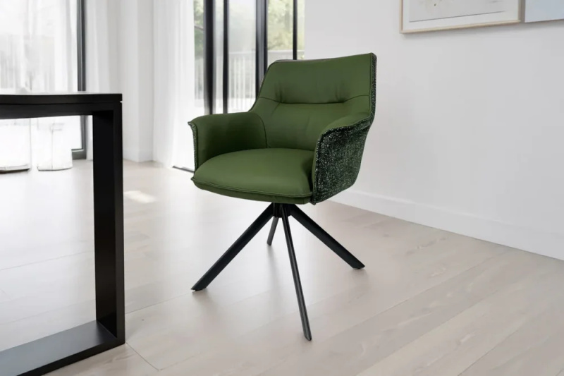 Otočné jídelní křeslo 2 ks KEUS Dekorhome