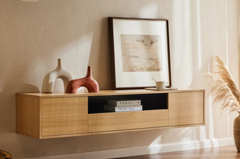 Závěsný TV stolek LADON Dekorhome