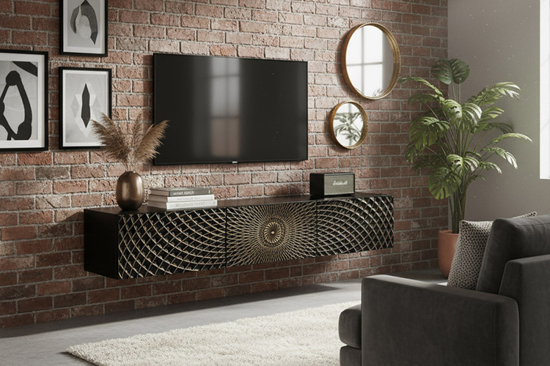 Závěsný TV stolek MANGES Dekorhome