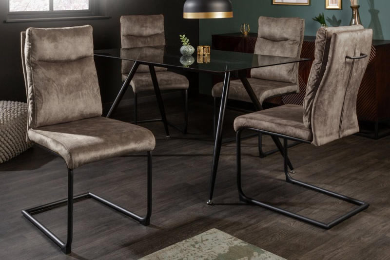 INVICTA INTERIOR Jídelní židle Comfort starožitná taupe