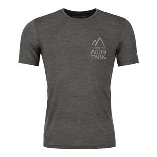Ortovox 120 Cool Tec Leaf Logo Ts black raven blend, vel.: L