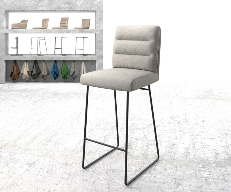 Barová židle Pela-Flex Stripes Light Grey Skid Kovový rám