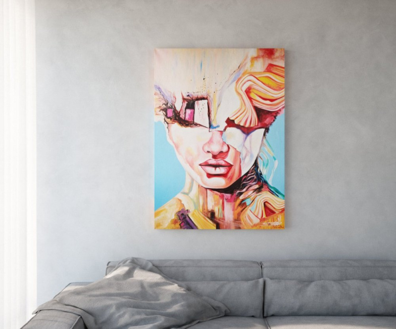 Obraz Expression vícebarevný 100x140 cm akryl na plátně