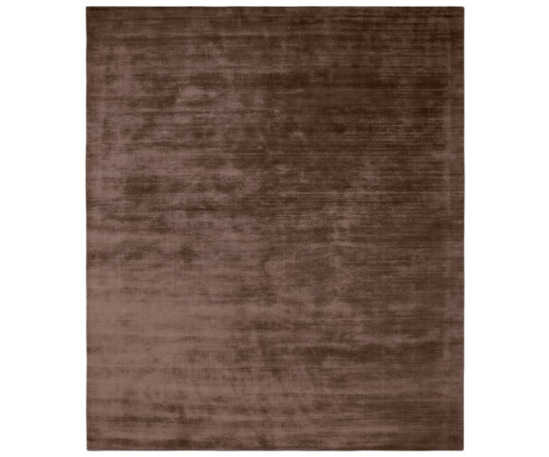 Koberec Basic 240x310 cm tmavě hnědý ručně tkaný