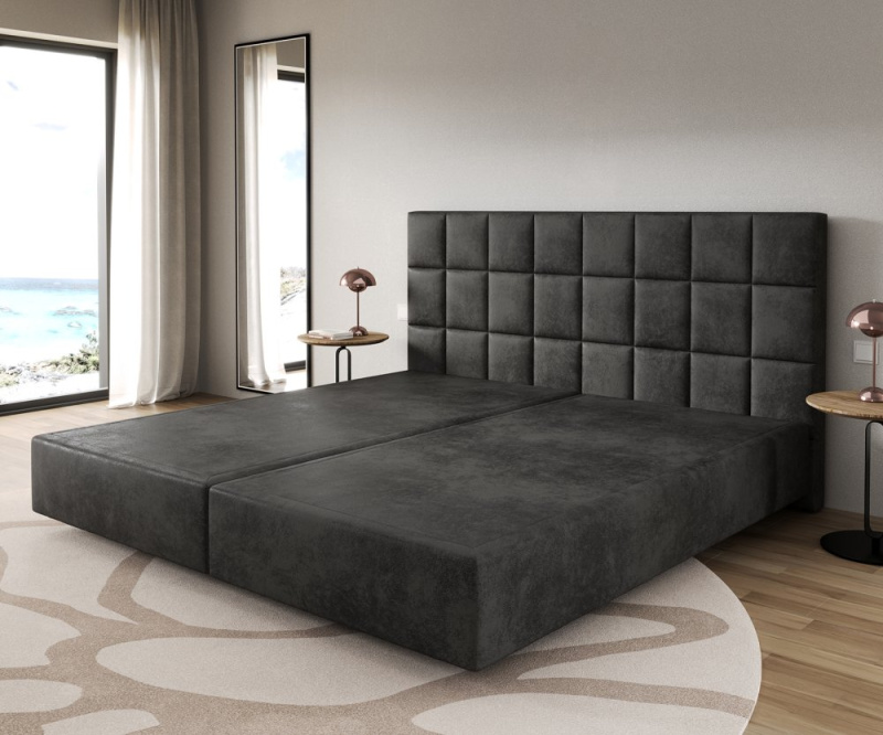 Boxspring postel Dream-Fine 200x200 cm mikrovlákno
