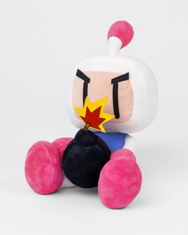Bomberman plyšová figurka Shiro Bom (White Bomber) - 1 kus