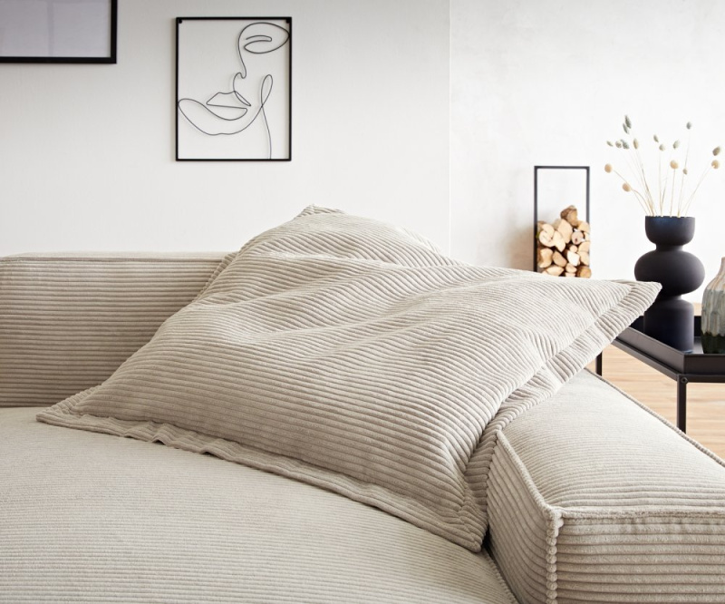 Polštář Sirpio 85x85 cm manšestr béžová