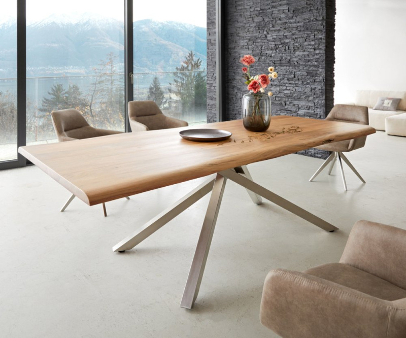 Jídelní stůl Edge 240x100 cm přírodní akácie live